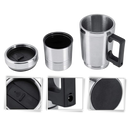 Tasse bouilloire de 300ml pour voiture Homyl en acier inoxydable, support pour boissons, compatible 12V/24V, durable