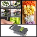 Mandoline multifuncional 8 em 1 da Anuosi para preparação de alimentos, com lâminas ajustáveis e acessórios de cozinha.