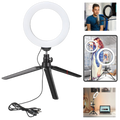 Lâmpada de anel LED de 16 cm com tripé para iluminação de estúdio, marca Brottfor, iluminador para fotos e vídeos.