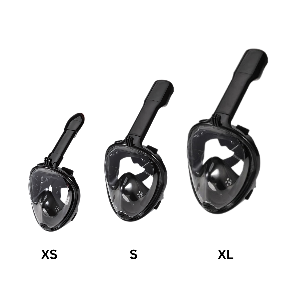 Máscara de mergulho com snorkel Wildhorn Outfitters, vista panorâmica de 180°, ideal para esportes aquáticos e lazer na água.