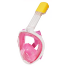 Máscara de snorkel com visor panorâmico de 180° da Wildhorn Outfitters, em rosa, ideal para esportes aquáticos e plongée.