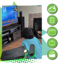 Console de jogos retro Crzm com design clássico, fácil de configurar e jogar,para diversão nostálgica.