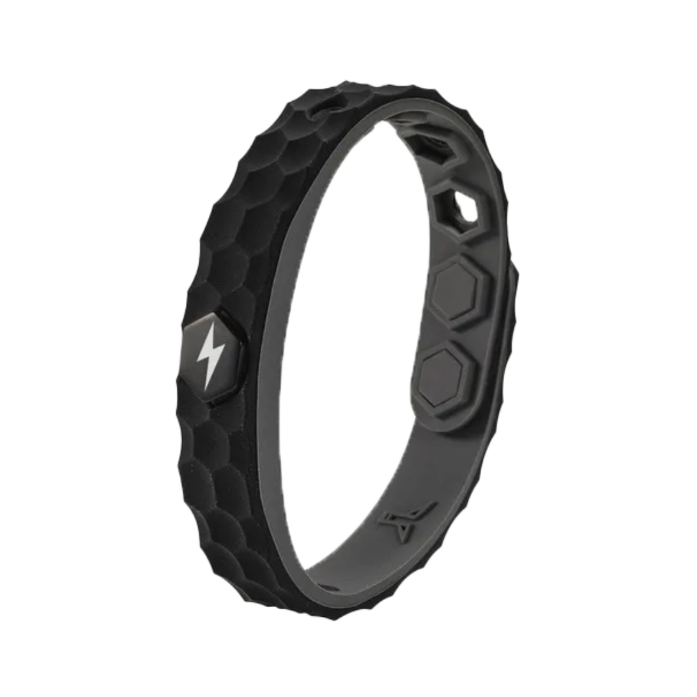 Bracelete antistático preto da Bsmean com geração de 2000 íons, para proteção contra eletricidade estática.