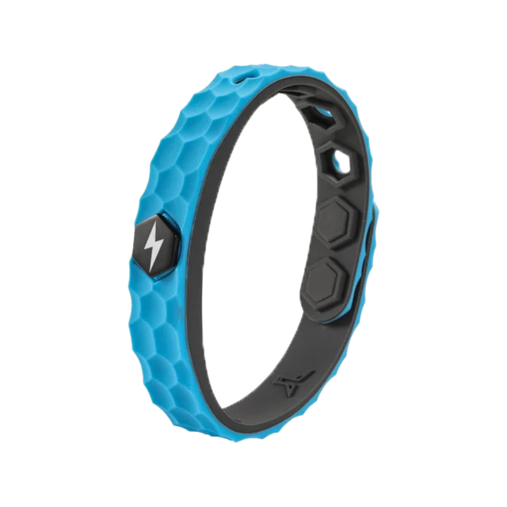 Bracelete antistático azul da Bsmean com geração de 2000 íons para controle de eletricidade estática.
