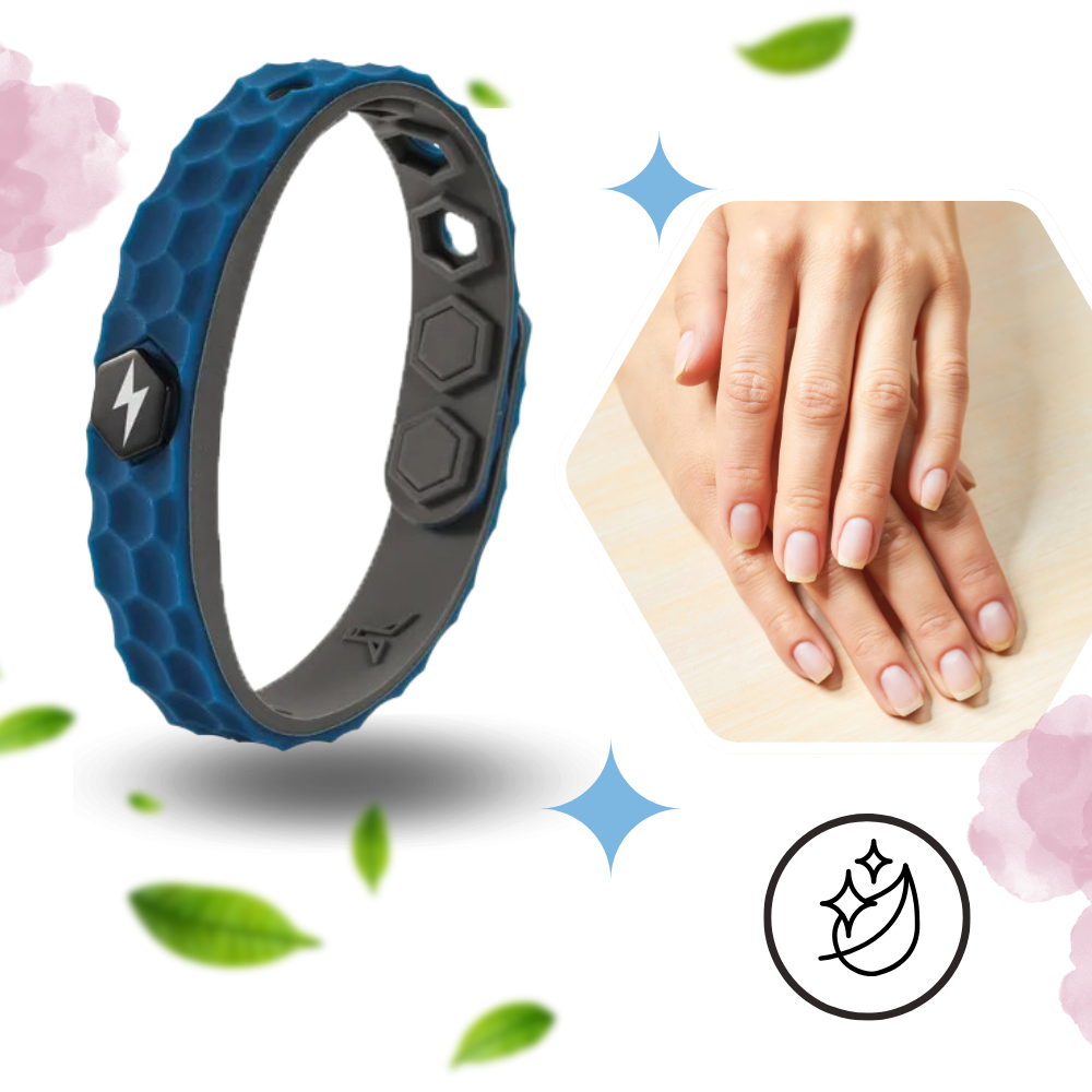 Pulseira antistática Bsmean com emissão de 2000 íons para dissipar eletricidade estática, ajustável e confortável para uso.