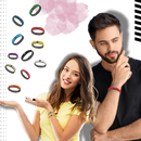 Pulseira antistática unissex Bsmean com 2000 íons, confeccionada para controle de eletricidade estática e segurança.
