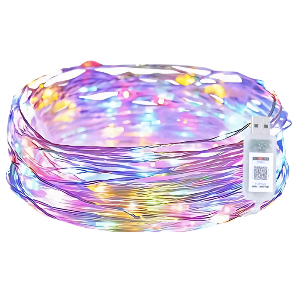 Ampolhas de LED USB Moocorvic com sincronização musical, 5 metros de luzes LED para decoração e ambientes com efeito de luzes.