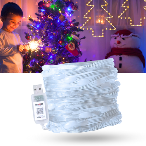 Conjunto de 210 lâmpadas LED USB Moocorvic com sincronização musical e controle de luzes coloridas.