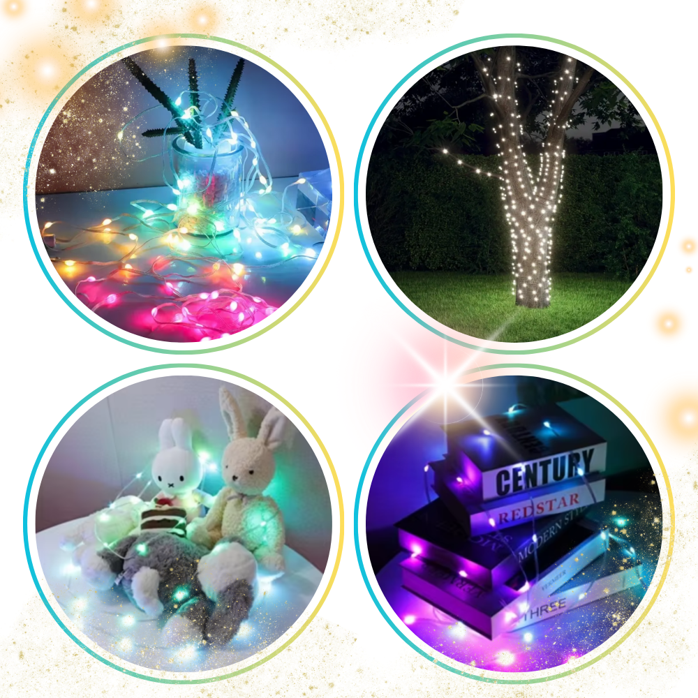 Ampolas LED USB Moocorvic com sincronização musical, luzes vibrantes e visuais brilhantes para ambientes modernos.