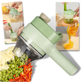 Acessórios para eletrodoméstico manual da marca Alexsix, incluindo moinho e hachoir para uso na cozinha.