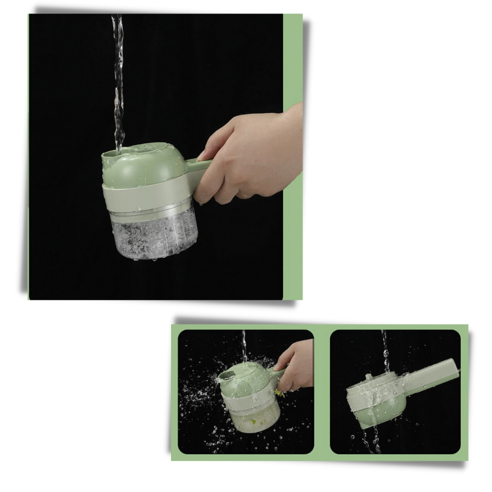 Acessório de cortador e moedor manual da marca Alexsix, fácil de limpar, para pequenos eletrodomésticos de cozinha.