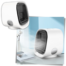 Refroididor e umidificador de ar USB da Monoprice Inc. para resfriar e humidificar o ar em ambientes internos.