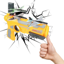 Brinquedo catapulta de avião da marca Universal, brinquete voador com design aerodinâmico e colorido para diversão.