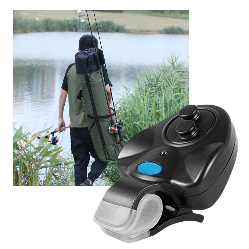 Sensor de toque para varas de pesca Ace Seller, fácil de transportar, ideal para alertar sobre peixes na linha.