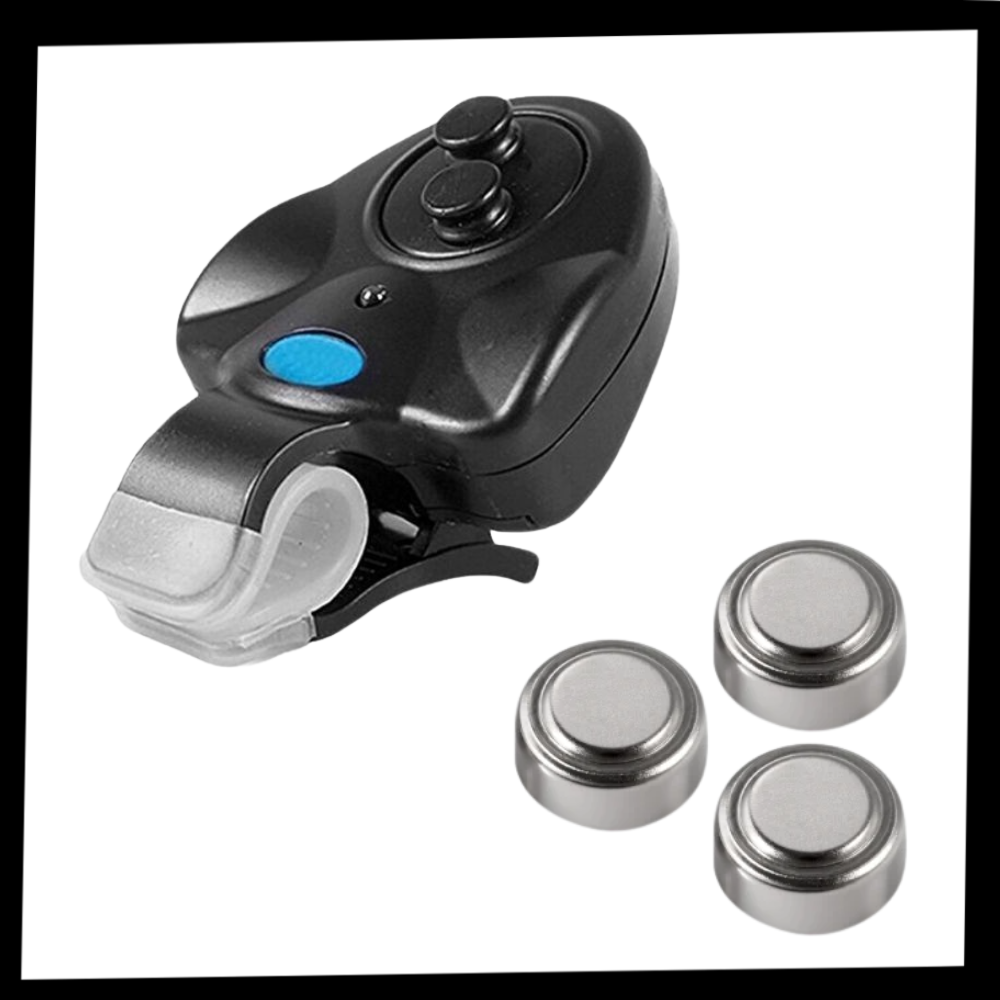 Sensor de toque para vara de pesca Ace Seller, dispositivo eletrônico compacto para detectar mordidas e melhorar a pesca.