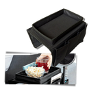 Acessório para sofá Lemonbest, sac de rangement para o apoio de braço do sofá, fácil de usar, em tecido durável cinza.