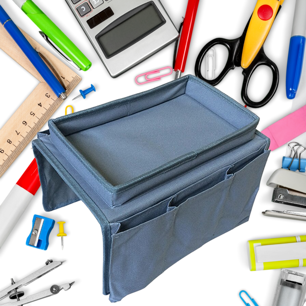 Sac de rangement Lemonbest para apoio de braço de sofá com grande capacidade, acessório prático para organização e armazenamento.