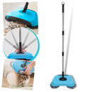 Aspirador de mão com tubo telescópico para limpeza doméstica, marca Bluelans, mostrando o aparelho em uso.