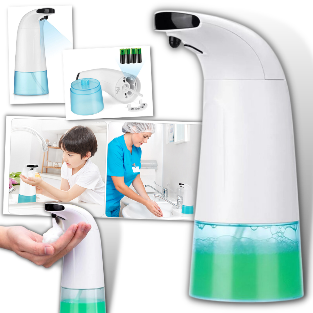 Distributeur automático de sabonete e loção Vinjoyce, com design moderno e funcional para uso doméstico ou comercial.
