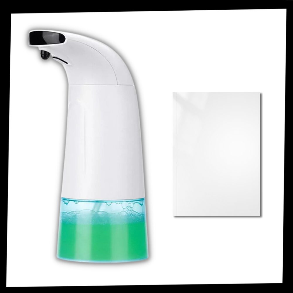 Distributeur automático de sabonete e loção Vinjoyce com design moderno e funcional, visto de frente na imagem.
