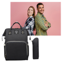 Mochila de maternidade Vbiger unissex com múltiplas compartimentos e design funcional para mães e pais.