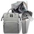 Mochila de maternidade Vbiger, saco a mochila com compartimentos espaçosos, ideal para mães e bebês, vista frontal.