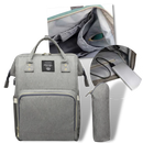 Mochila de maternidade Vbiger, saco a mochila com compartimentos espaçosos, ideal para mães e bebês, vista frontal.