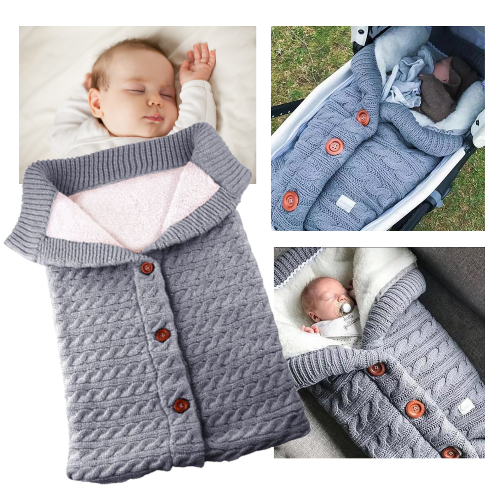 Cobertor de encaixe para bebê da Brandslc, saco de dormir aconchegante para recém-nascidos, com tecido macio e seguro.