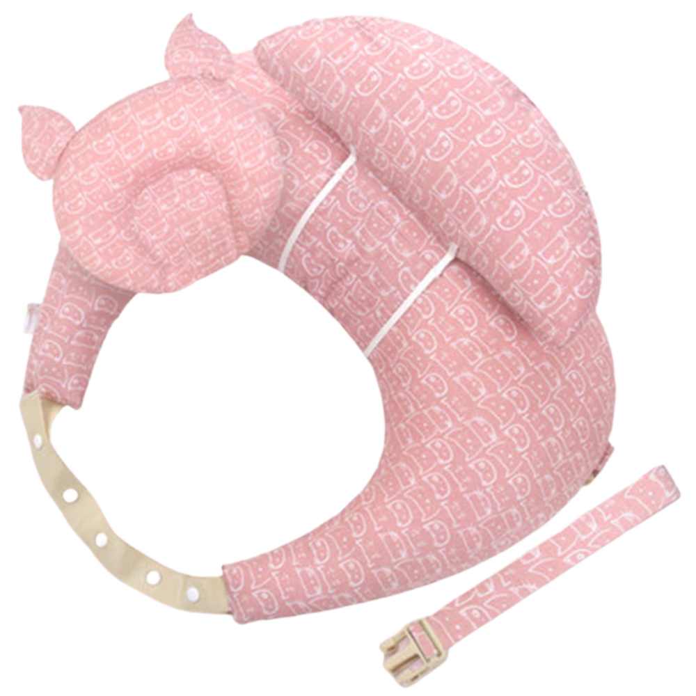 Almofada de maternidade Momcozy, travesseiro de amamentação com design de gato, para maior conforto na amamentação.