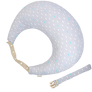 Almofada de maternidade Momcozy, travesseiro de amamentação com formato de peixe, feita de tecido macio e confortável.
