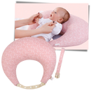 Almofada de maternidade Momcozy, cúpula de apoio para amamentação, cor cinza, confortável e ergonômica para mães.