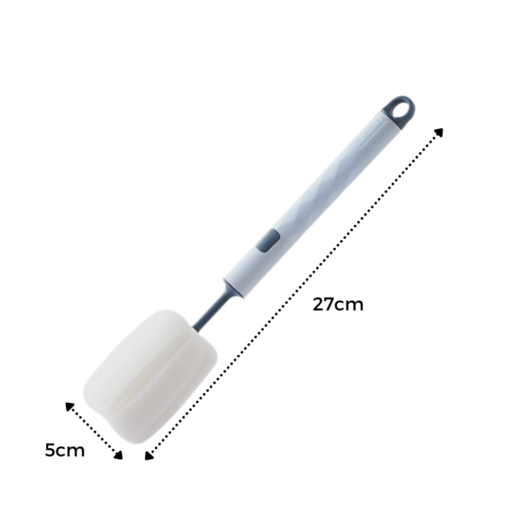 Escova e esponja de limpeza doméstica Aomeily, ideal para lavar mamadeiras e utensílios de cozinha.