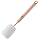Escova de limpeza e esponja rosa da marca Aomeily para limpeza de utensílios domésticos e garrafas.
