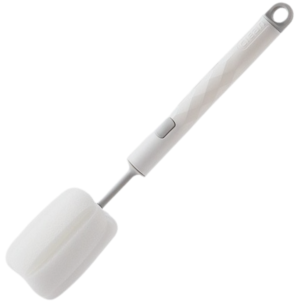 Escova de limpeza e esponja branca para casa, ideal para lavar mamadeiras e utensílios, marca Aomeily.