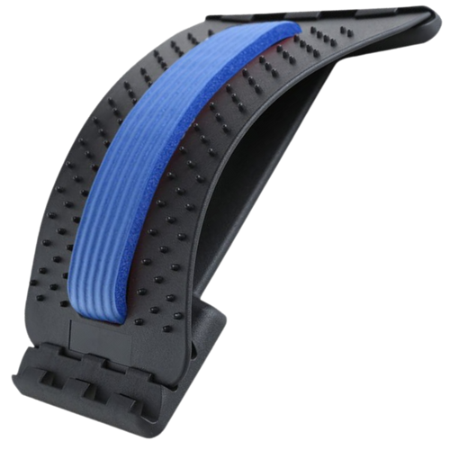 Dispositivo de alongamento e massagem dorsal Tangnade em cor azul para alívio e cuidado do cuidado do dorso.