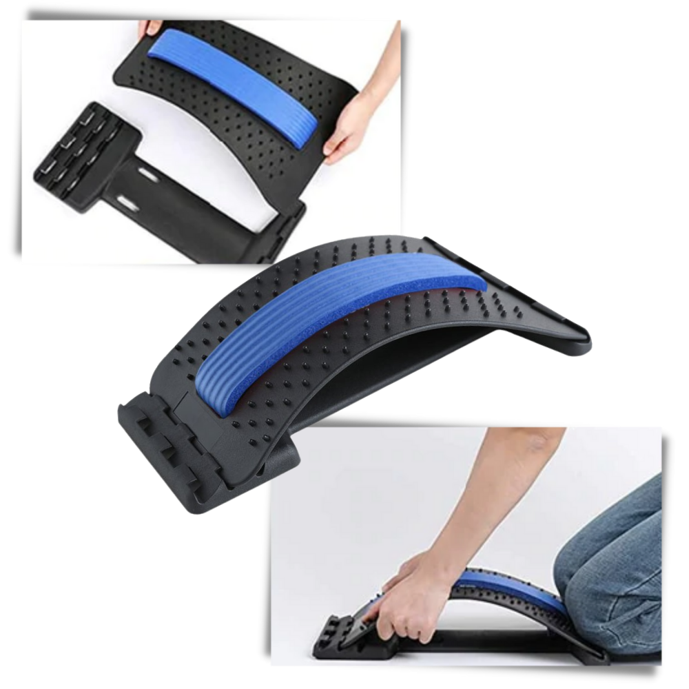 Dispositivo de alongamento e massagem para as costas da marca Tangnade, fácil de usar, para alívio e relaxamento do dorso.