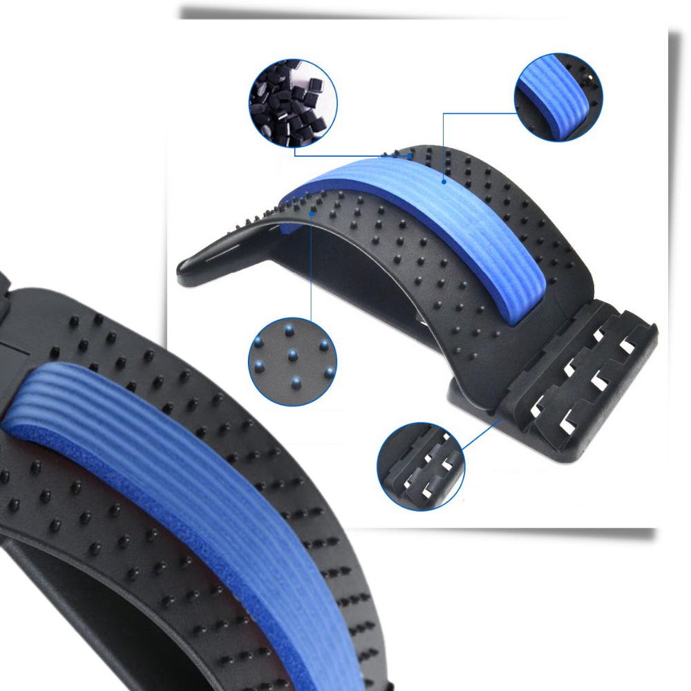 Dispositivo de alongamento e massagem dorsal Tangnade, com design ergonômico para cuidados com as costas.