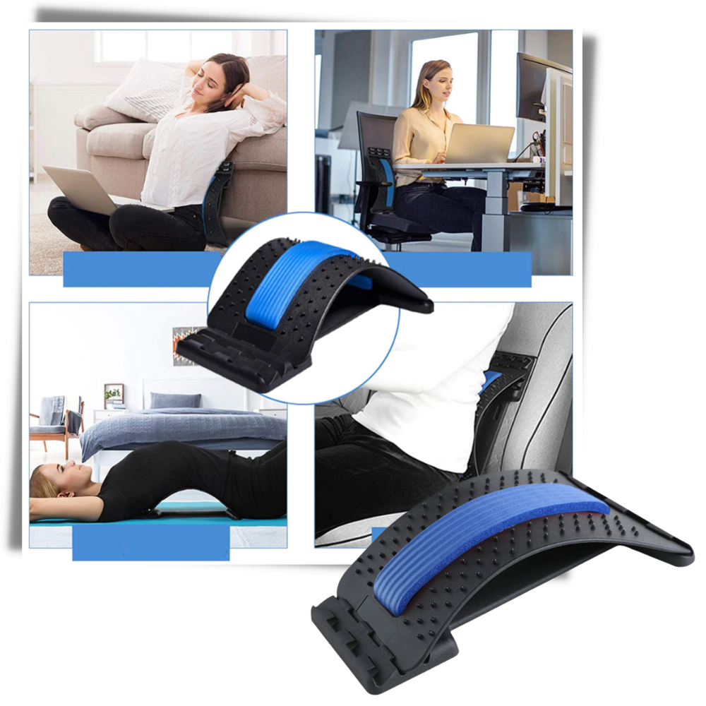 Dispositivo de alongamento e massagem dorsal Tangnade para alívio e cuidado do cuidado do dorso.