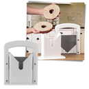 Fatiador de bagel portátil Cibee, utensílio de cozinha para cortar bagels de forma prática e uniforme.