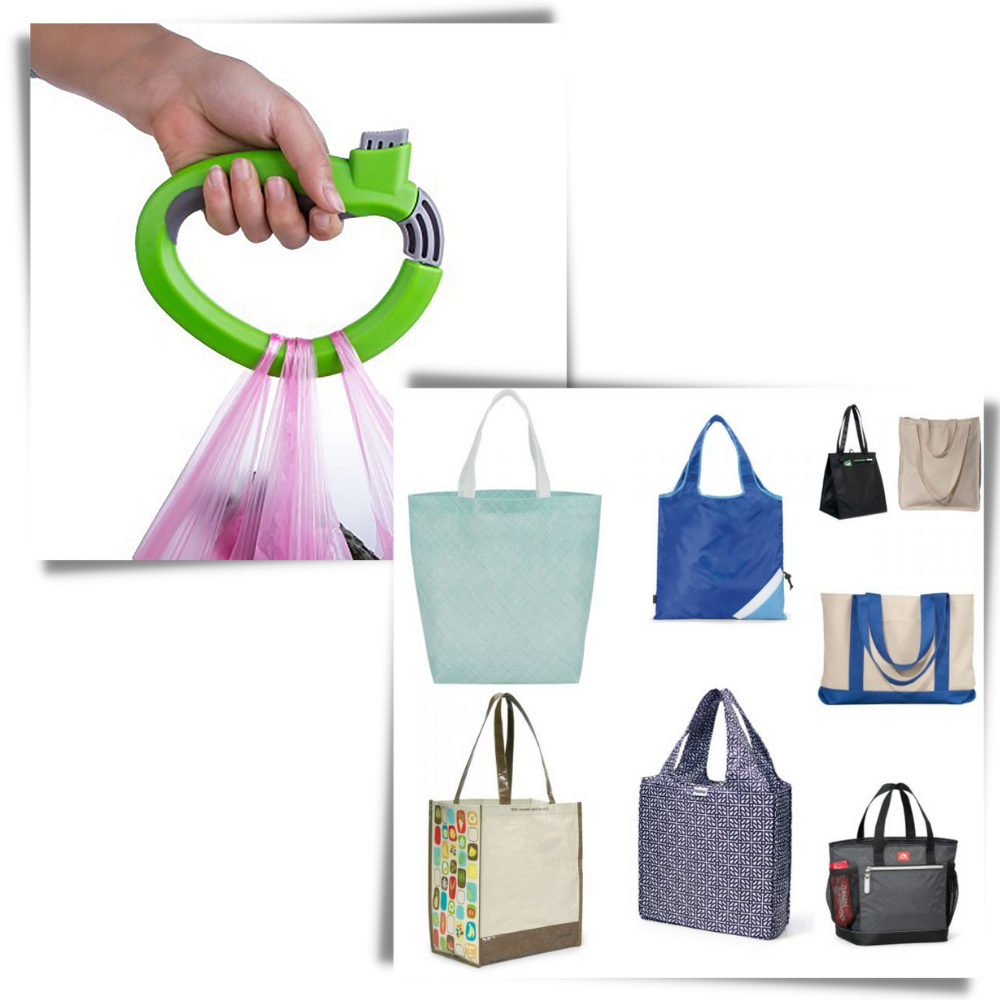 Alça de transporte para sacolas de compras da Sodial, prática e resistente, ideal para facilitar o transporte de sacolas e bagagens.