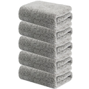Pack de 5 toalhas de chiffon de microfibra de bambu, toalhas macias e absorventes para uso doméstico.