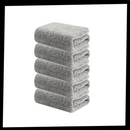 Conjunto de 4 toalhas de microfibra de bambu da marca genérica, toalhas macias e absorventes para limpeza e uso diário.