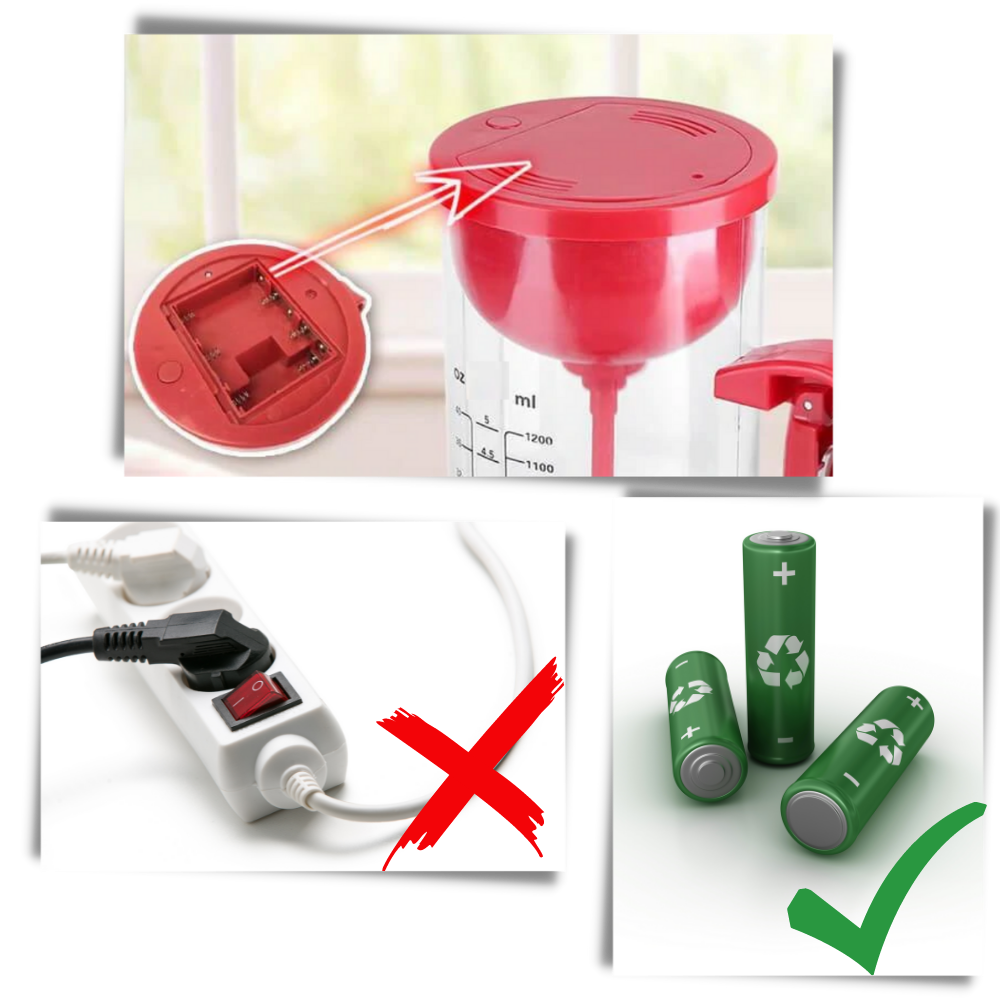 Mélangeur e distribuidor de massa sem fio da marca Carootu, eletrodoméstico de cozinha para misturar ingredientes.