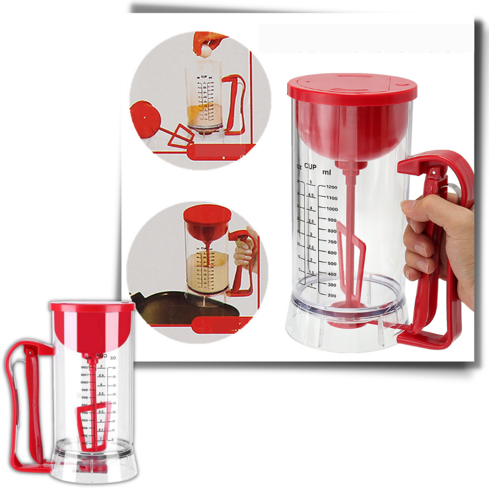 Misturador e distribuidor de massa sem fio Carootu, eletrodoméstico de cozinha portátil e fácil de usar, ideal para massas e ingredientes.