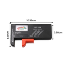 Teste de bateria de alimentação Ce Compass, mostrando o dispositivo e suas conexões para verificar a carga da bateria.