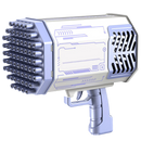 Souffleur de bolhas Bazooka Autrucker, brinquedo de atividade com 69 buracos em azul para criar bolhas de sabão.