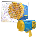 Souffleur de bulles Bazooka Autrucker com 69 buracos, design de metralhadora Gatling, brinquedo de atividade para crianças