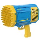 Souffleur de bolhas Bazooka 69 buracos amarelo, brinquedo de atividade da marca Autrucker com 69 furos para bolhas.