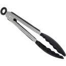 Pinça de churrasco em aço inox com cabo de silicone, utensílio de cozinha da marca Peralng para grelhar e manusear alimentos