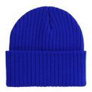Gorro côtelé clássico da Bangcool em azul, estilo beanie, tecido macio e confortável, para uso casual e inverno.